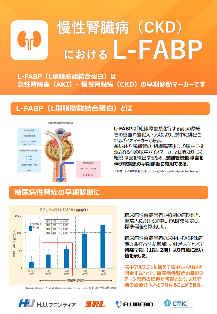 慢性腎臓病（CKD）におけるL-FABP