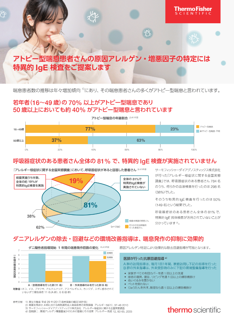 【喘息】喘息アレルギーリーフレット